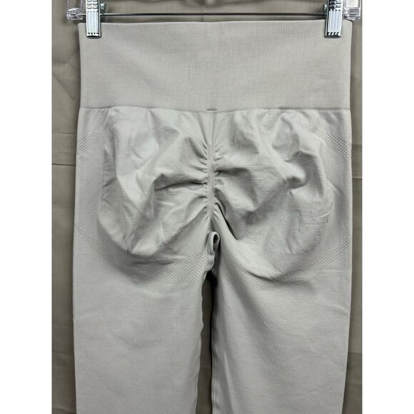 Halara Gray Seamless Flow High Waisted Ruched Yoga Leggings, Size L - Picture 4 of 6